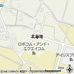 福島県南相馬市原町区上渋佐北谷地周辺の地図