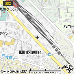トヨタレンタリース福島原ノ町駅前店周辺の地図