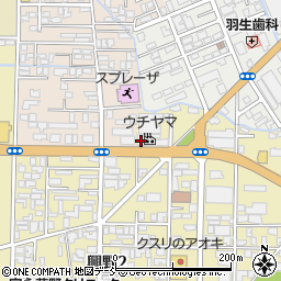 株式会社ウチヤマ　工場周辺の地図