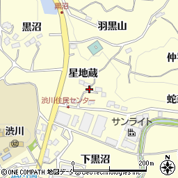 福島県二本松市渋川星地蔵周辺の地図