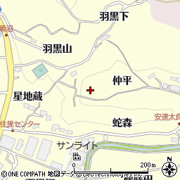 福島県二本松市渋川仲平周辺の地図
