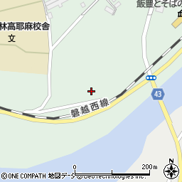福島県喜多方市山都町（下モ殿戸）周辺の地図
