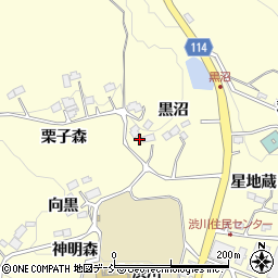 福島県二本松市渋川黒沼43周辺の地図