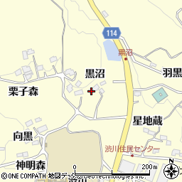 福島県二本松市渋川黒沼47周辺の地図