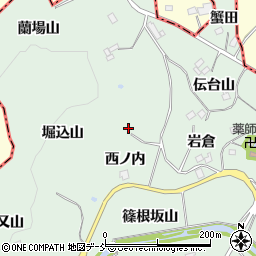福島県二本松市下川崎堀込山周辺の地図