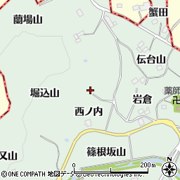 福島県二本松市下川崎（堀込山）周辺の地図