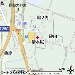 福島県喜多方市関柴町西勝清水尻周辺の地図