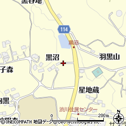 福島県二本松市渋川黒沼8周辺の地図