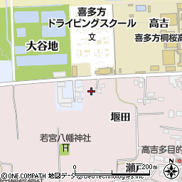 福島県喜多方市豊川町米室舘ノ越11周辺の地図