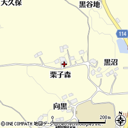福島県二本松市渋川栗子森37周辺の地図