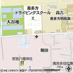 福島県喜多方市豊川町米室舘ノ越2-5周辺の地図