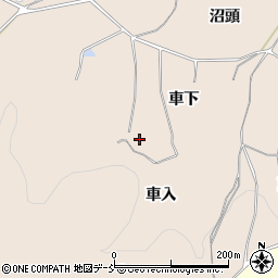 福島県二本松市吉倉車入周辺の地図