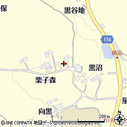 福島県二本松市渋川栗子森40-1周辺の地図