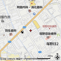 株式会社ニシカタヤ　塚野目工場周辺の地図