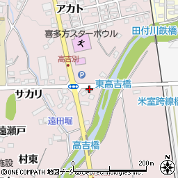 福島県喜多方市豊川町米室地蔵免5223周辺の地図