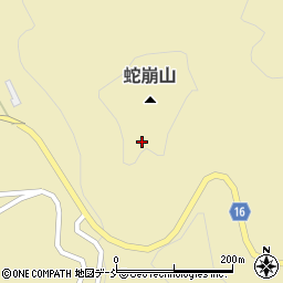 福島県喜多方市慶徳町豊岡蛇崩周辺の地図