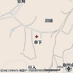 福島県二本松市吉倉車下周辺の地図