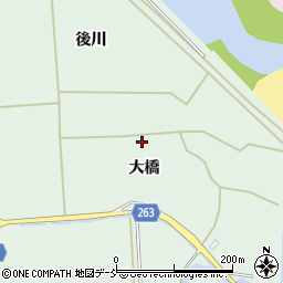 福島県南相馬市原町区下渋佐大橋周辺の地図