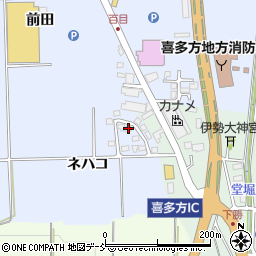 福島県喜多方市関柴町上高額ネハコ54周辺の地図