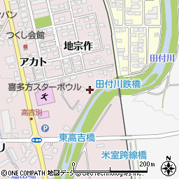 福島県喜多方市豊川町米室地蔵免5200-30周辺の地図