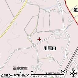 福島県二本松市米沢川原田周辺の地図