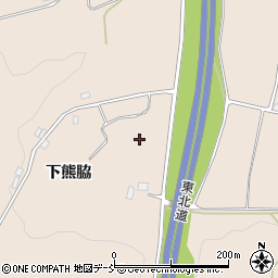 福島県二本松市吉倉西田周辺の地図