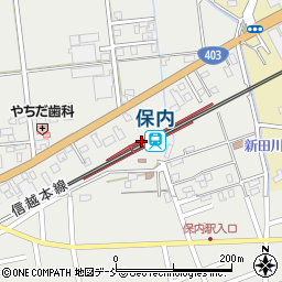新潟県三条市周辺の地図