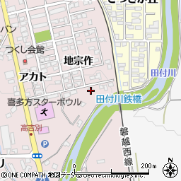 福島県喜多方市豊川町米室地蔵免周辺の地図