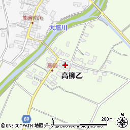 福島県喜多方市熊倉町都高柳乙周辺の地図
