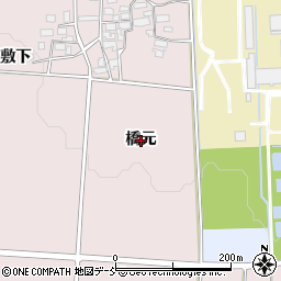 福島県喜多方市豊川町米室橋元周辺の地図