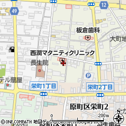 西潤マタニティクリニック周辺の地図