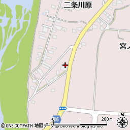 福島県喜多方市豊川町米室宮ノ下周辺の地図