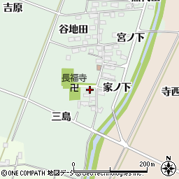 福島県喜多方市関柴町西勝三島周辺の地図
