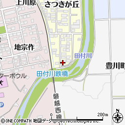 福島県喜多方市さつきが丘151周辺の地図