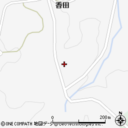 福島県伊達郡川俣町東福沢香田山周辺の地図