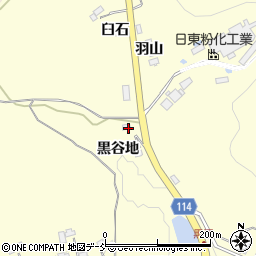 福島県二本松市渋川黒谷地周辺の地図