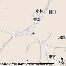福島県二本松市吉倉新田周辺の地図