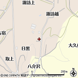 福島県二本松市吉倉（諏訪越）周辺の地図