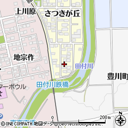 福島県喜多方市さつきが丘153周辺の地図