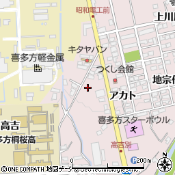 福島県喜多方市豊川町米室アカト5277周辺の地図