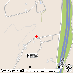福島県二本松市吉倉下熊脇周辺の地図