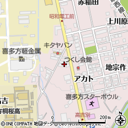 福島県喜多方市豊川町米室アカト5280周辺の地図