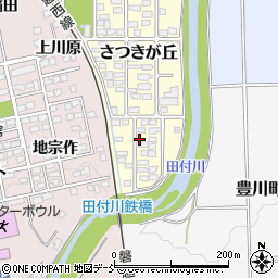 福島県喜多方市さつきが丘157周辺の地図