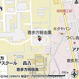 福島県喜多方市大道端周辺の地図