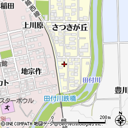福島県喜多方市さつきが丘135周辺の地図
