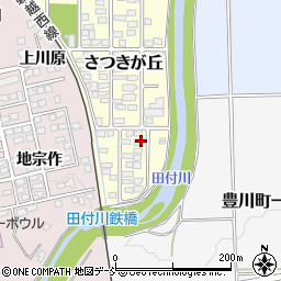 福島県喜多方市さつきが丘145周辺の地図