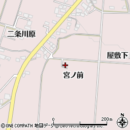 福島県喜多方市豊川町米室（宮ノ前）周辺の地図
