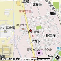 福島県喜多方市豊川町米室アカト5473周辺の地図