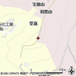 羽黒山周辺の地図