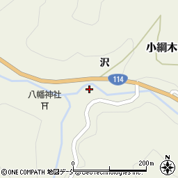 福島県伊達郡川俣町小綱木宮前周辺の地図